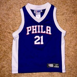 Kids 76’ers Embid Jersey